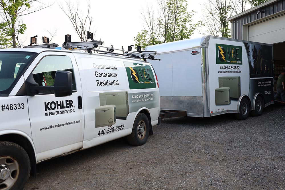 van-and-trailer Villers Advanced Electric Vehicles